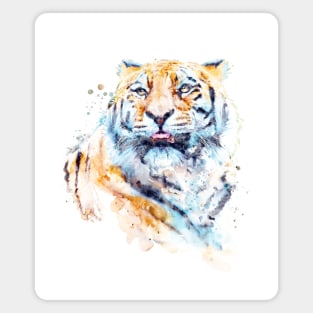 Siberian Tiger Looking Up Magnet